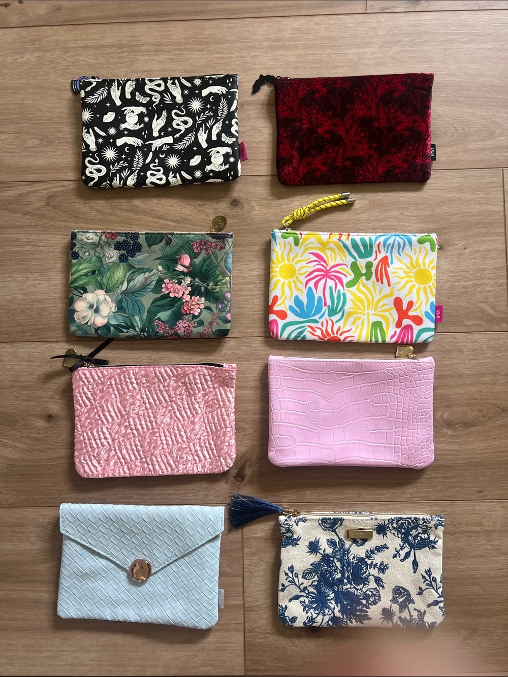 IPSY Cosmetic Bags  bundle of 8
